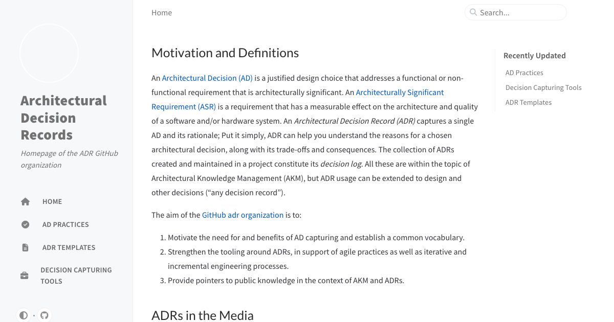 Architectural Decision Records (ADRs) | Ryan Orban
