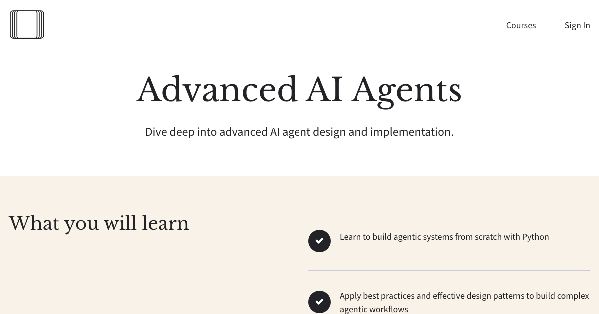 Advanced AI Agents Course (DAIR.AI) | Ryan Orban
