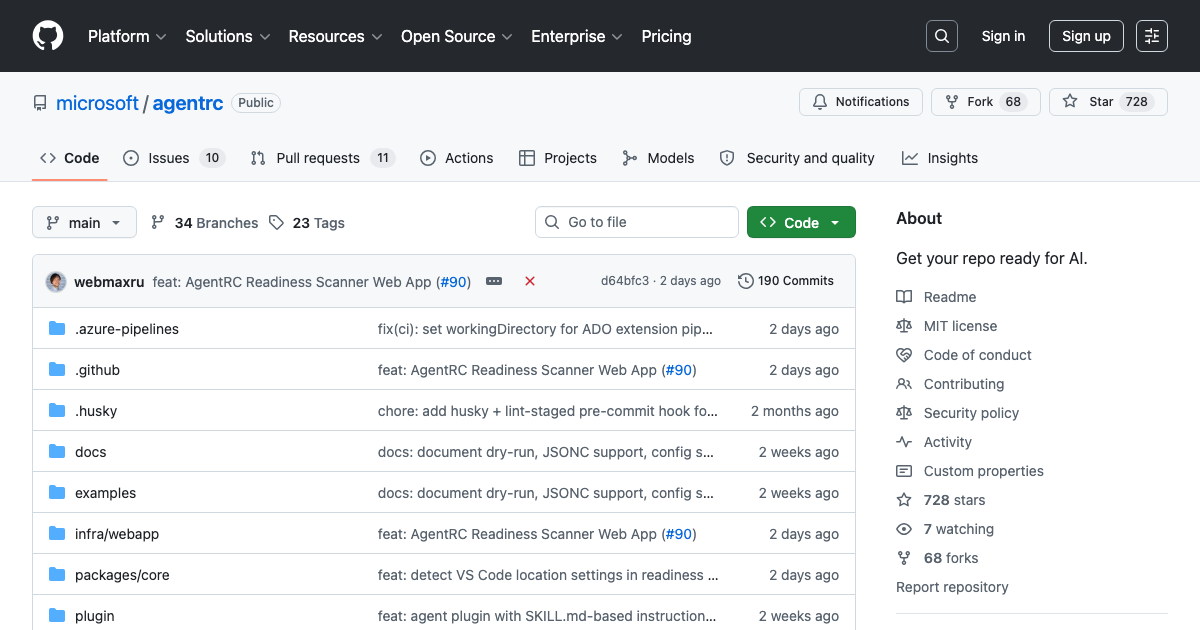 AgentRC: context engineering and AI-readiness for repos | Ryan Orban