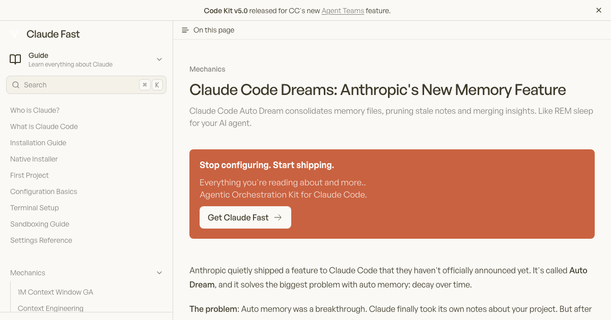 Claude Code Auto Dream: automated memory consolidation | Ryan Orban
