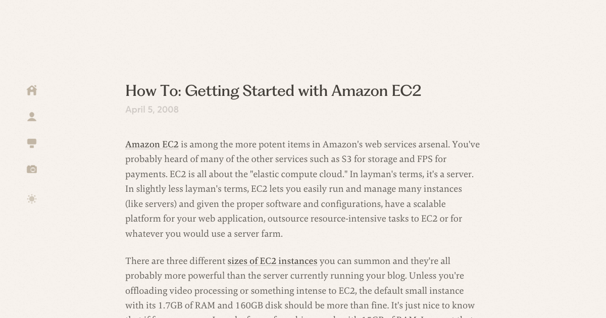 Getting Started with Amazon EC2 | Ryan Orban