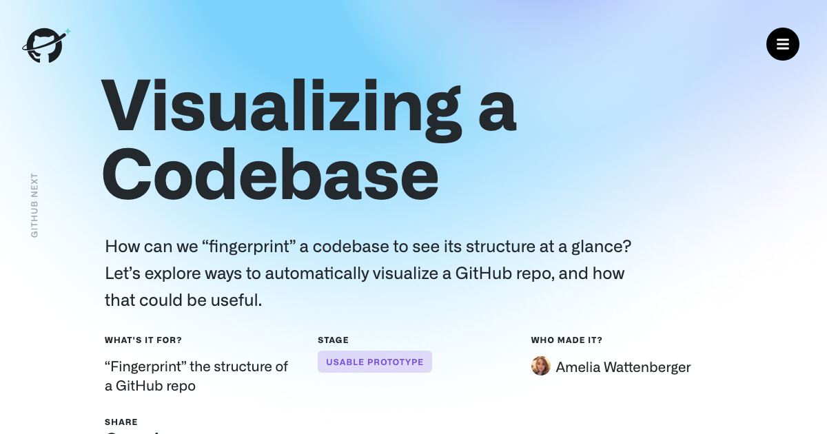 Visualizing a Codebase (GitHub Next) | Ryan Orban